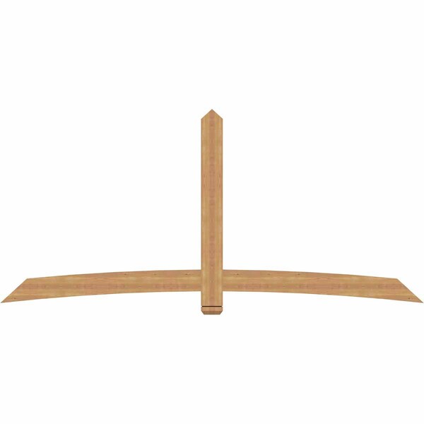 Ekena Millwork Bellingham Timber Gable Bracket, Western Red Cedar, 108"W x 49"H x 1 1/2"D x 5 1/2"F, 11/12 Pitch GBW108X49X0206BEL00SWR - main